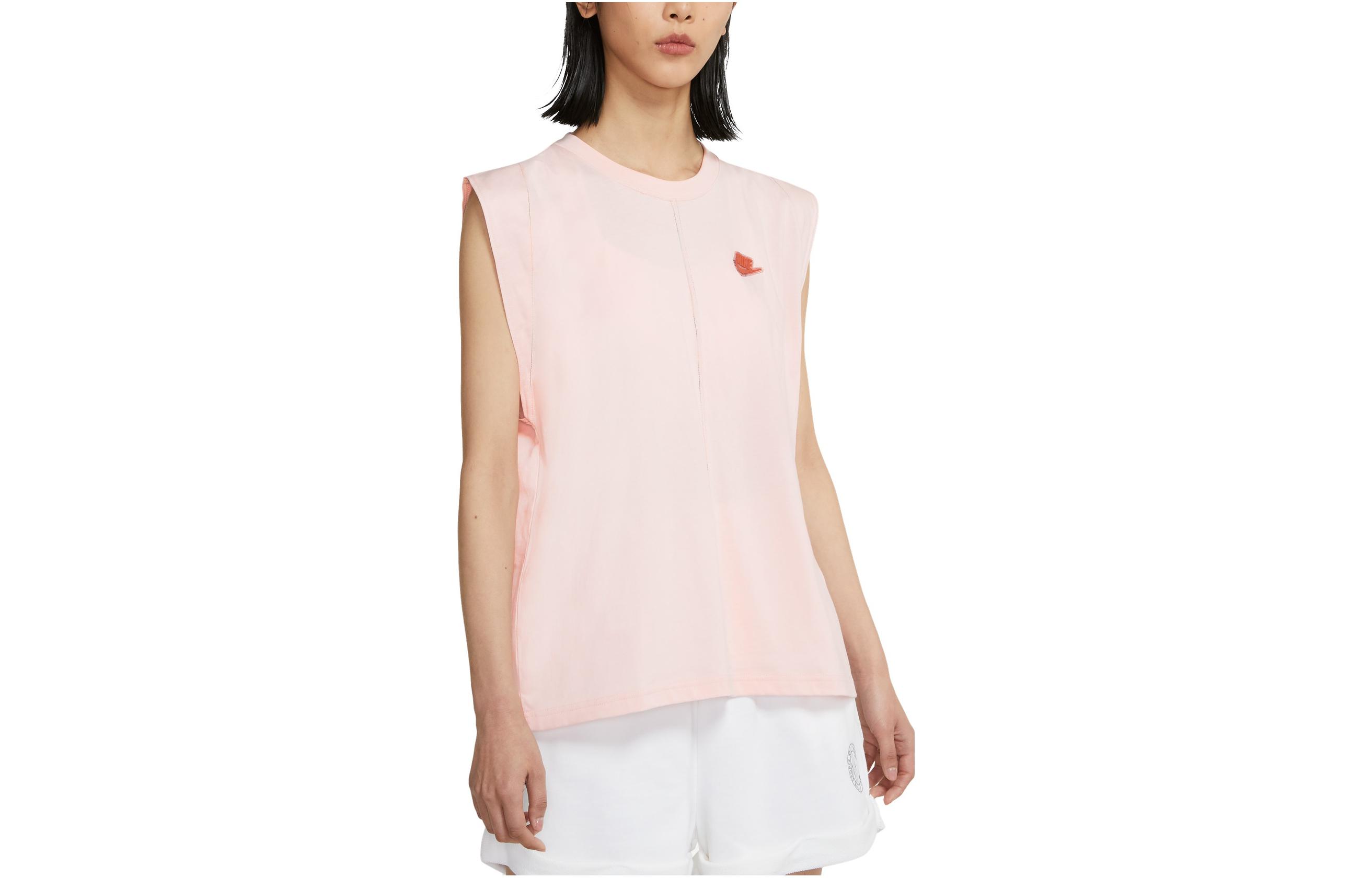 Nike Tank Tops Women s Pink Moderate Straight Fit CZ9252-805 M