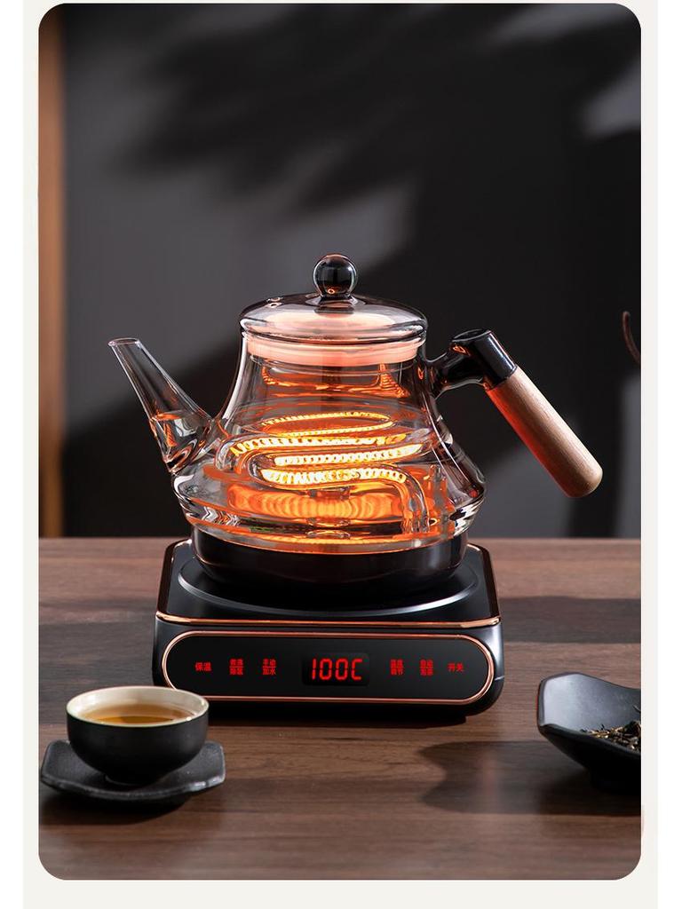 2025 Model Automatic Bottom-Fill Glass Kettle with Infrared Heating and Chlorine Removal