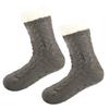 Verdickte Fleece-Spendersocken mit Anti-Rutsch-Sohle Schlafsocken Teppichbodensocken