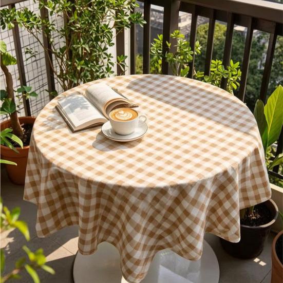 Rectangle Tablecloth, Waterproof Oil-Proof Tablecloth, Easy to Wipe Clean, Checkered Table Cover for Dining Table Outdoor Camping Picnic Patio Use