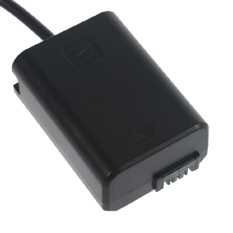 NP-FW50 Dummy Battery Type-C Cable Suitable for Son Y A6000 A6300 A6500 A7000
