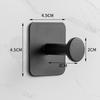 Traceless 304 Stainless Steel Adhesive Hook for Bathroom & Kitchen