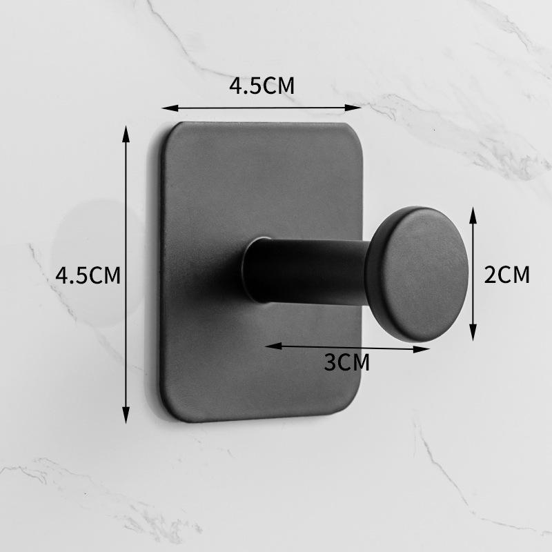 Traceless 304 Stainless Steel Adhesive Hook for Bathroom & Kitchen