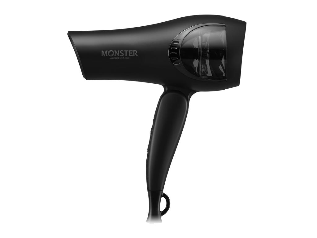 Koizumi Hair Dryer Large Air Quick Automatic Negative Double Black Monster, Volume, Drying, Hot/Cold Switching, Ion, Fan, KHD-W805/BK