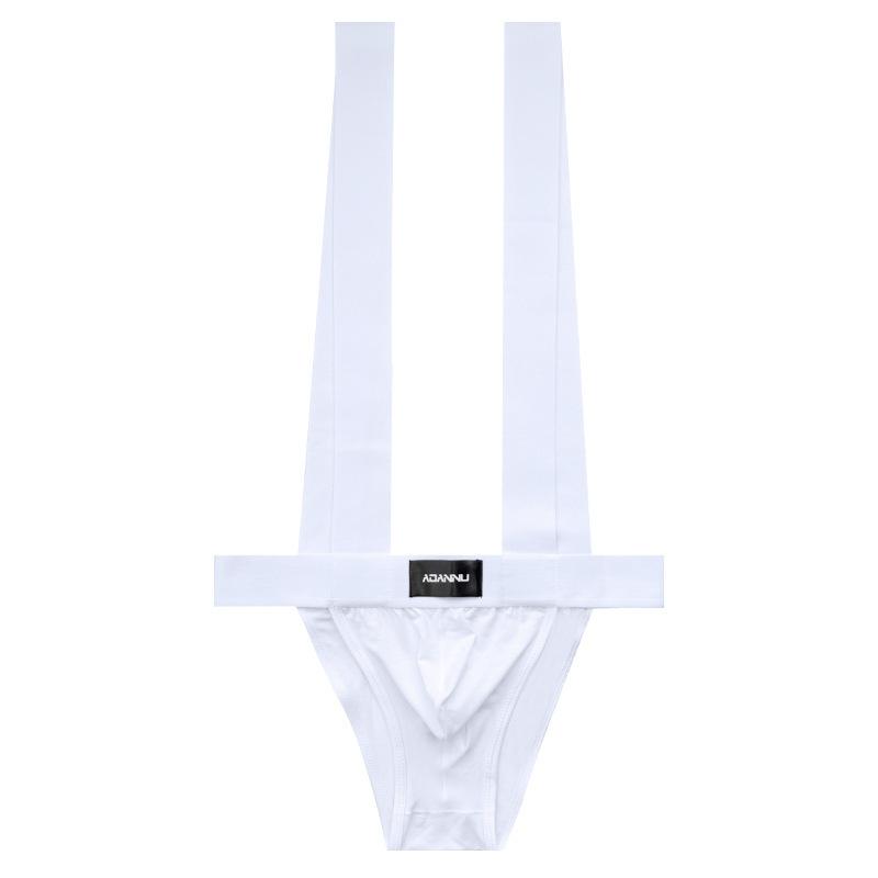 1Piece New Men's High-Cut Underwear Bodysuit, Sexy Low Rise Fashion Bikini Modal Soft Comfortable Briefs For Men Hip Raise Underpants