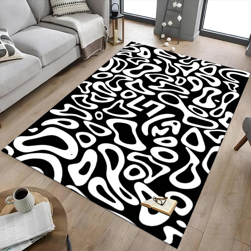 1PC Abstract Pattern Extra Large Non Slip Floor carpet, Office, family, bedroom, Studio Large Area Rug Indoor Rugs, , Vibrant Colors
