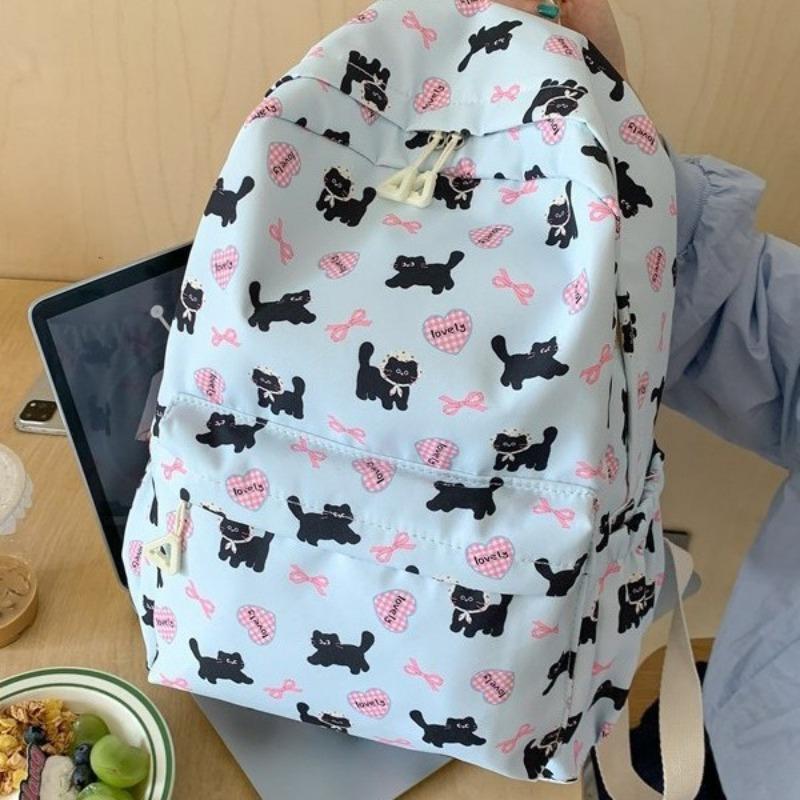 Spring and summer new large-capacity cute girl student backpack travel schoolbag fresh and simple women's bag