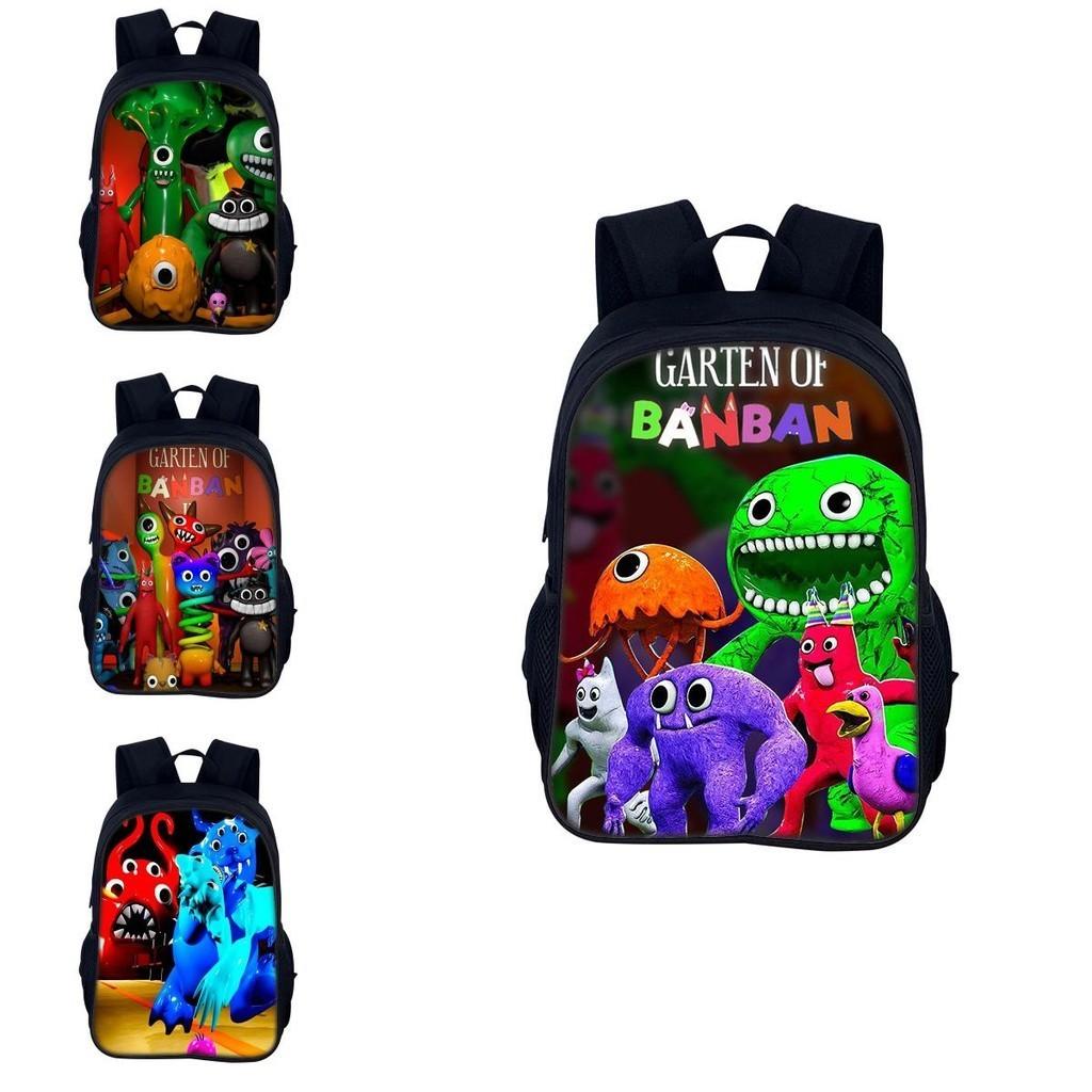 Garten Of Banban 3 40cm Cute And Colorful Cartoon Print Nylon Backpack For Boys And Girls Ideal For School