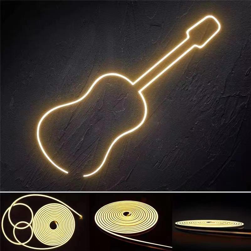 12V2835 Waterproof LED Silicone Neon Light Strip for Advertising Signs. Ideal for Luminous Characters and Linear Soft Lighting.