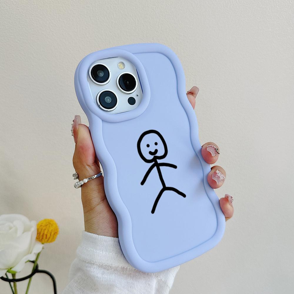 Чехлы для телефонов N79 Cartoon Matchman art Macaron Wavy Edge для iPhone 16 Pro — фото 19