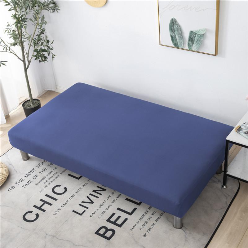 Solid Color Sofa Bed Cover All-inclusive Folding Sofa Covers for Living Roon Tight Wrap Couch Cover Without Armrest Funda Sofa
