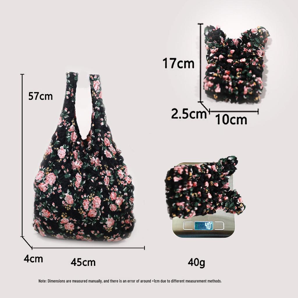 Bolso de Mano Plegable Erizo Flor Transfronterizo: Bolsa Mágica Telescópica Plegable de Piña Miura