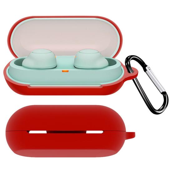 Earphone Case Portable Soft Silicone Wireless Bluetooth-compatible Earbuds Protective Cover for Sony WF-C500