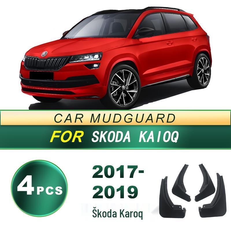 Skoda Karoq 2017-2019 Mud Flaps: Soft Rubber Tire Splash Guards Upgrade