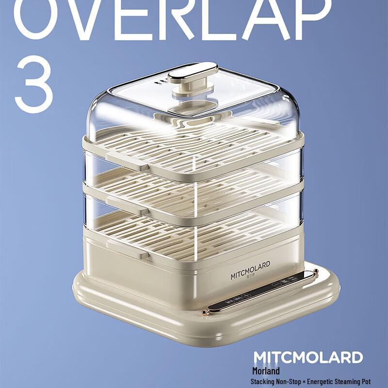 

Molander TKM-8029G 3-Layer Electric Food Steamer