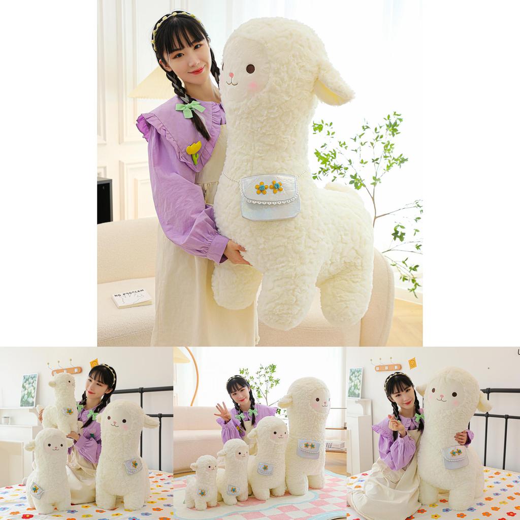 Adorable Alpaca Plush Toy Soft Stuffed Animal Cuddly Doll For Girls And Kids Gifts