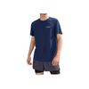 Skechers Letter Round Neck Pullover Comfortable Casual Sports Short Sleeve T-Shirt Men T-Shirts Navy-Academy-Blue P224M084-02MZ