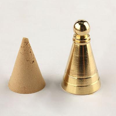 Messing Turm Räucherform Adlerholz Pulver Herstellung Siegel Kegel Werkzeug Werkzeuge Formgebung Form DIY Halter Brenner Zubehör