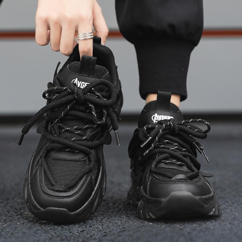 Daddy shoes men's summer 2025 new thick-soled white sports summer breathable youth casual little white men's shoes