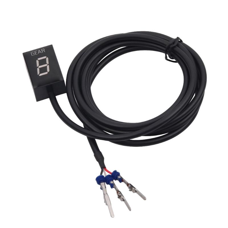 Mini Speed Digital Gear Indicator Shift Lever Display UnIversal Motorcycle External LCD Speed Display