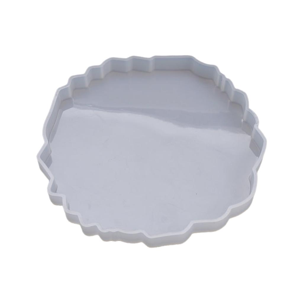 

Силиконовые ювелирные изделия, эпоксидная смола, литейная форма, декоративная подставка под стакан из хрустального агата, нерегулярная волнистая подставка для кружки 10