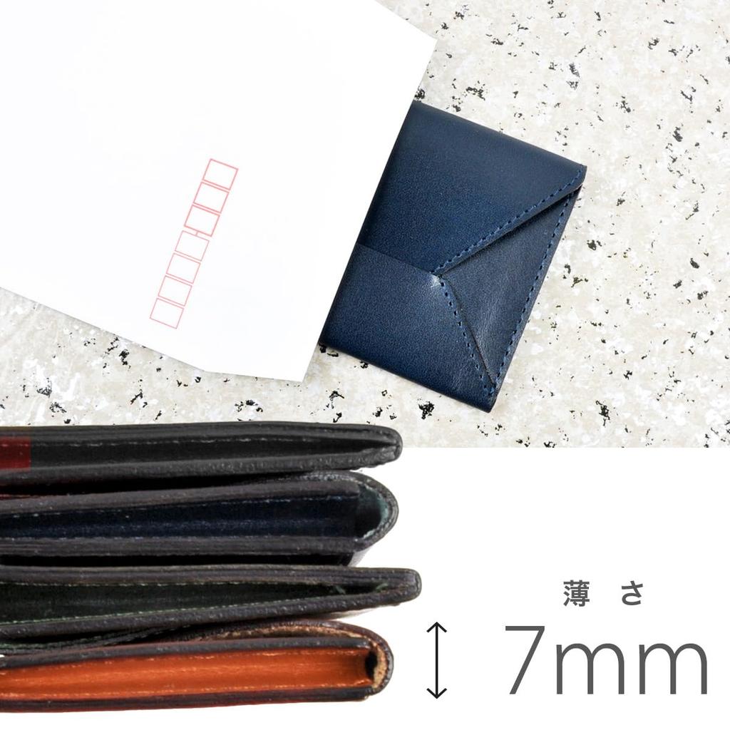 [Dom Tepona] Visitenkartenetui/Kartenetui, Schlank, Vollrindleder, Dünnes Umschlagformat, Italienisches Leder, Rindsleder, Perfektes Geschenk für die Jobsuche/G