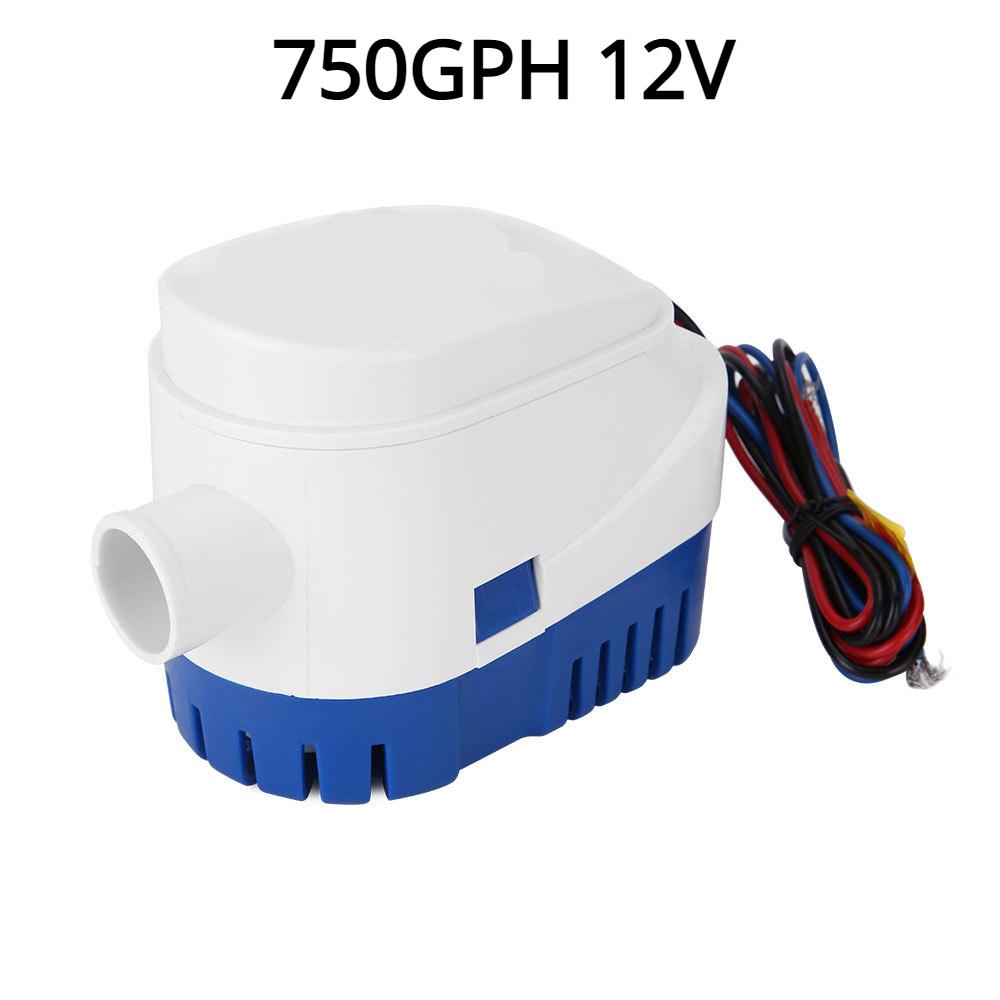Yacht Drainage Fast Boat DC Submersible Pump Bilge Automatic Drainage Pump Automatic Submarine Bilge Pump 750GPH 12V