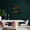 2Pcs/set Ethnic Style Acrylic Mirror Sticker Start With Bismillah End With Alhamdulillah Holiday Home Decors Wall Decals