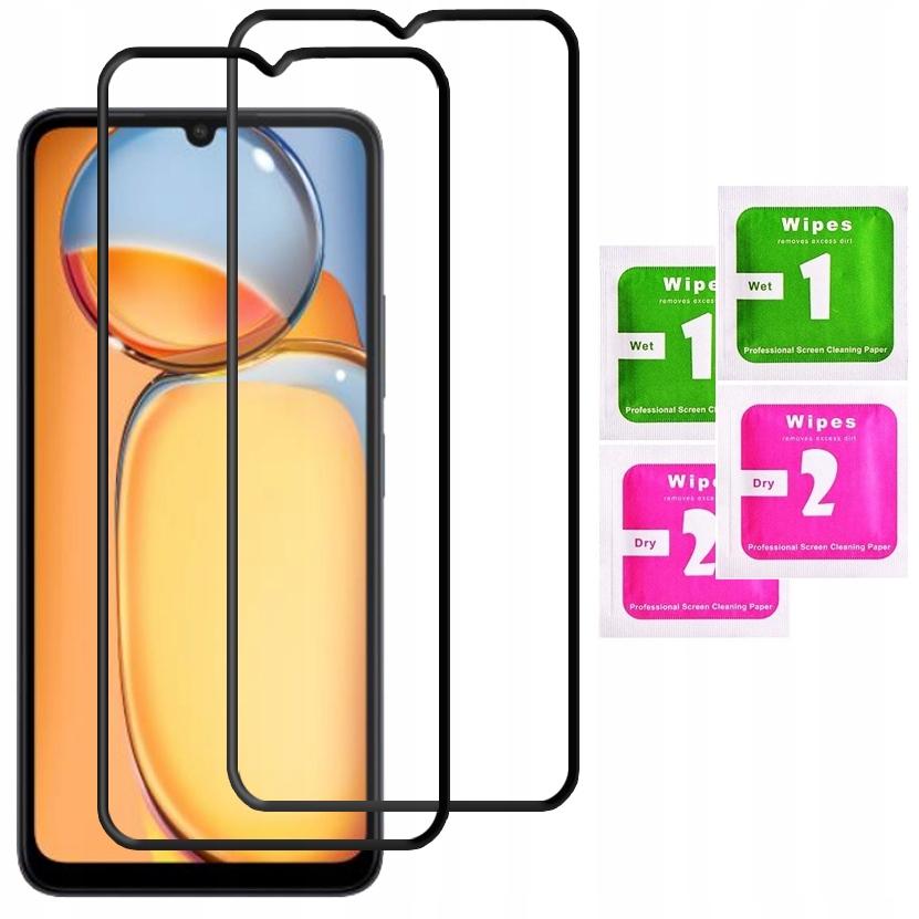 2x TEMPERED GLASS FOR XIAOMI REDMI 13C FULL SCREEN COVERAGE 5D GLASS