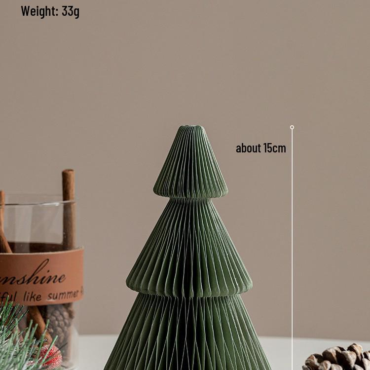 2025 Origami Christmas Tree Ornaments & Tabletop Decor for Photography