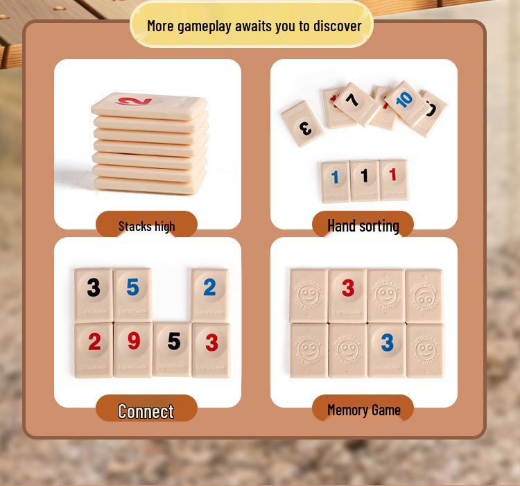 Israeli Mahjong Number Card Game - Family Party Casual Toy Gift