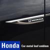 Honda Metal Stickers 2Pcs Car Body Decoration Stickers For Honda Civic Accord Fit Jazz Pilot CRV Odyssey Passport City Shuttle