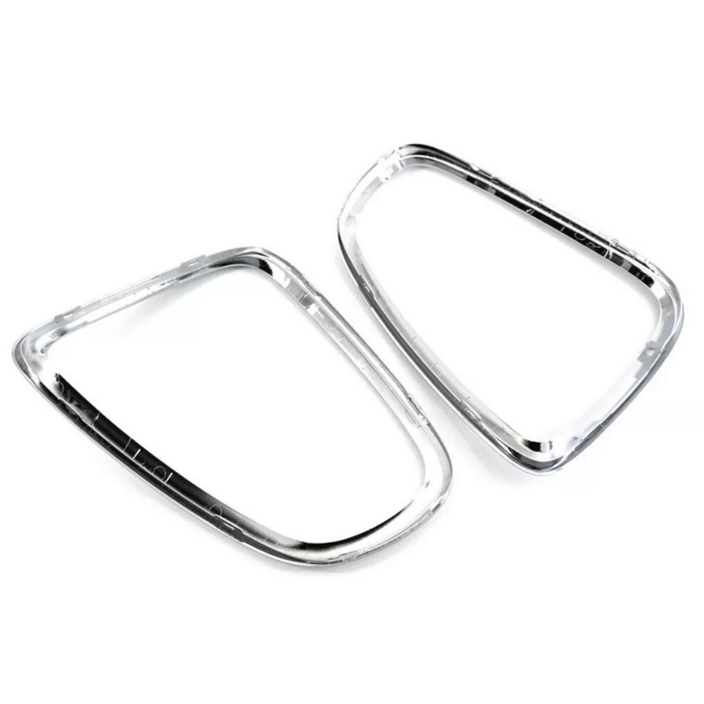 2Pcs Silver Tail Light Trim Bezel For BMW Mini Cooper R56 R57 R58 R59 2007-2014