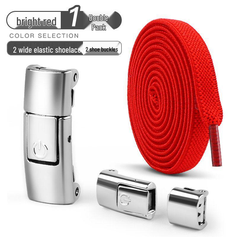 No-Tie Elastic Shoelaces for Kids & Adults - Black & White Flat Stretch Laces