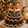 Decoración de Árbol de Navidad Hecha a Mano Kit de Ganchillo de Animales DIY Vaca de las Highlands Linda Paso a Paso Guía de Tejido Perro Salchicha Gato Kit de Manualidades para Principiantes Festivo