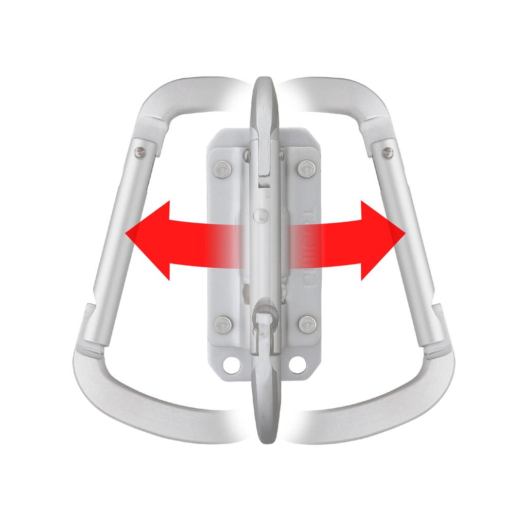 Tajima Safe System Aluminum Tool Holder with Slim Carabiner Folding Model Lightweight and Made of Thick Aluminum for Optimal Compatible with All Types