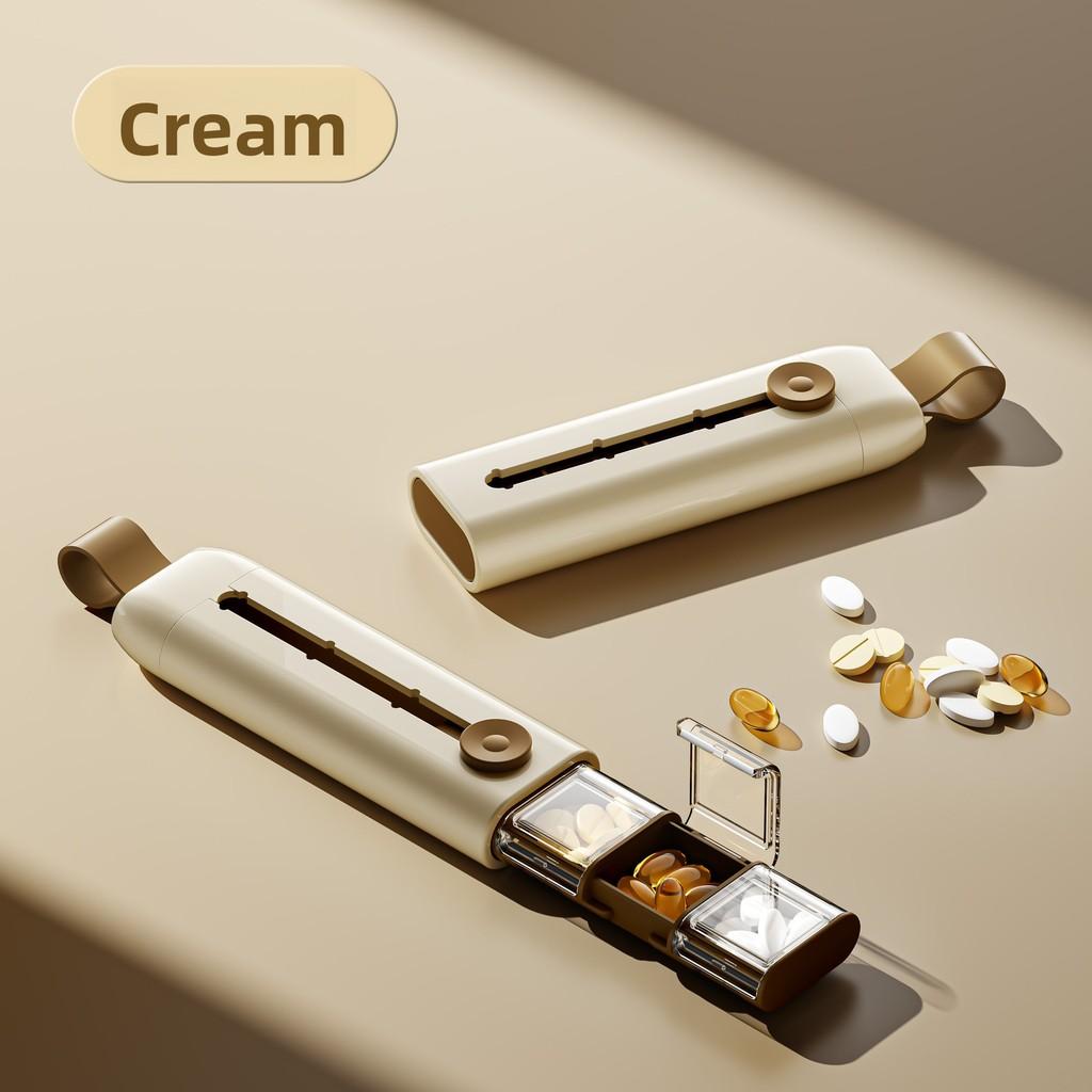 Modern Simple Design Pill Organizer With Cover And Detachable Sections For Travel And Home