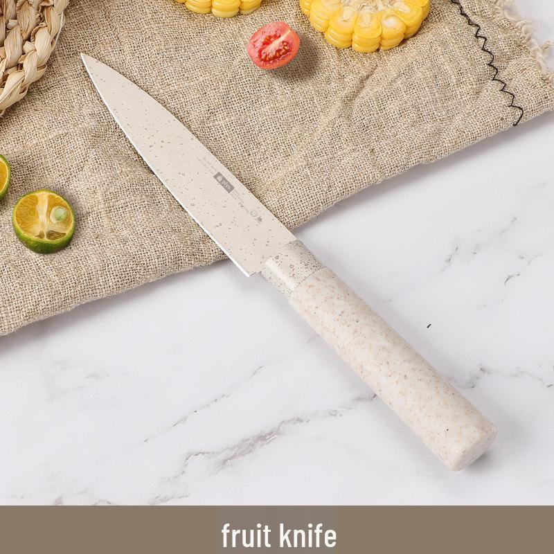 Wheat Cutting Board & Knife Set for Kitchen and Baby Food Prep