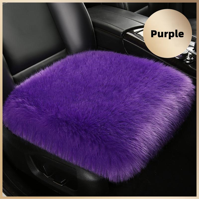 1 STÜCK Kunstfell-Autositzbezug Plüsch Winterweiß Universelles Automobil-Innenraum-Autositzpolster aus Kunstwolle Warmes und luxuriöses Plüschpolster