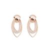Trend Wire Mesh Droplets Rhinestone Drop Earrings for Women Exquisite Geometry Gold Color Jewelry