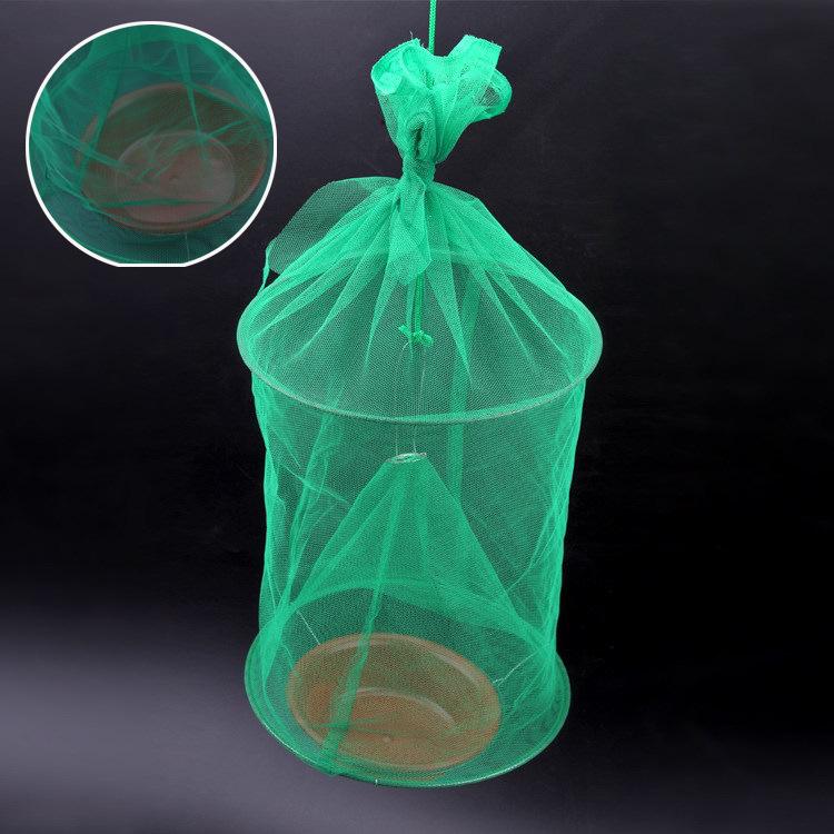 Folding Hook Lanyard Fly Trap Cage - Simple, Sanitary Fly Catcher and Killer