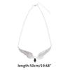 Angel Wings Link Chains Statement Necklace for Women Girl Wedding Tribal Gift