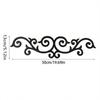 Wooden Scroll Entryway Decoration Elegant Black Wooden Scroll Wall Decoration for Home Office Retro Wall Art Sign