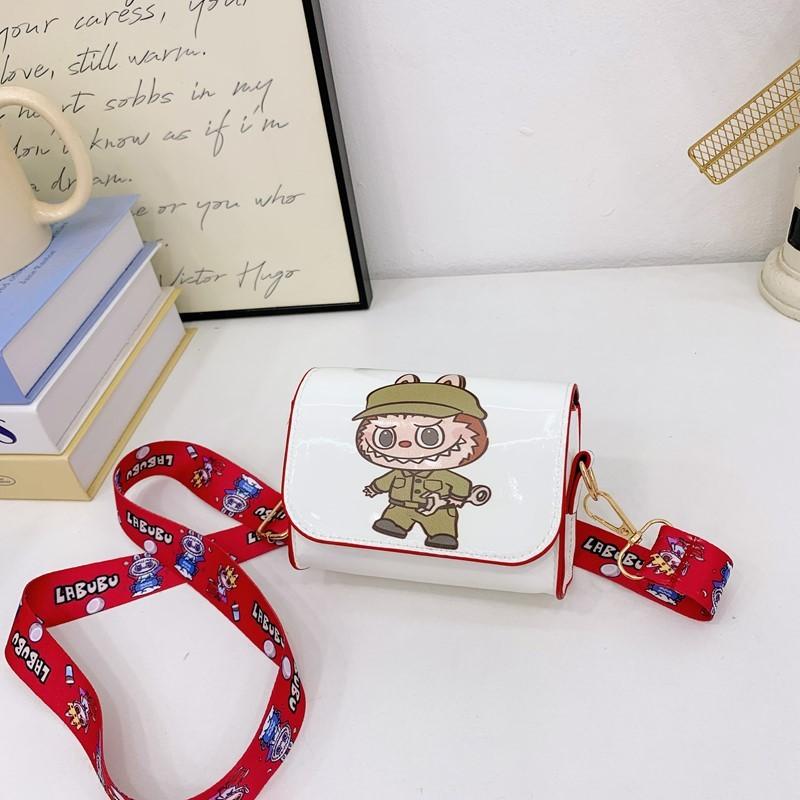 Childrens Animal Cartoon Pu Small Wallet With Labubu Design For Kindergarten Girls