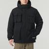 Timberland Letter Print Hooded Windbreaker Jacket Men jackets Black A26SK001