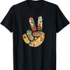 Natural Silhouette Forest Meadow Cottagecore Peace Sign Hand T-Shirt(36)