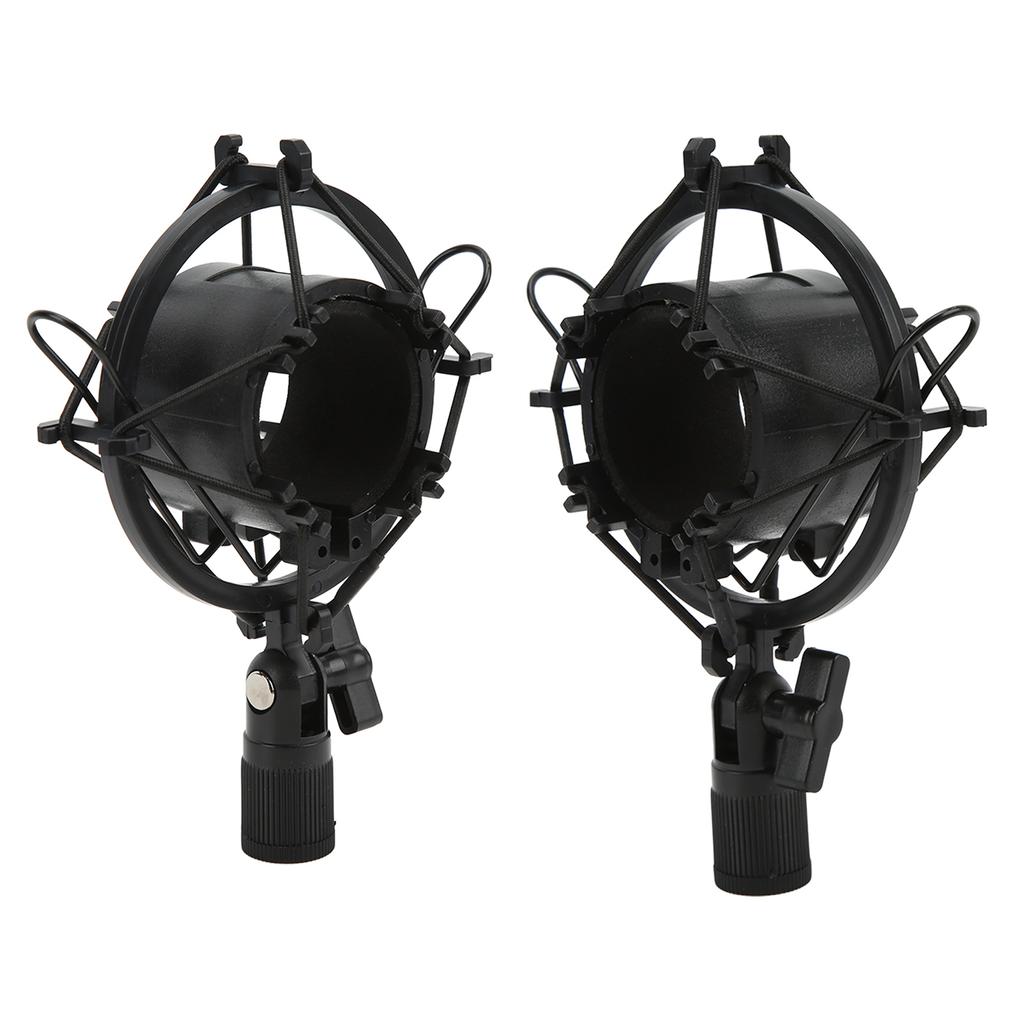 Microphone Shock Mount Holder Plastic Mic Anti Vibration Clip 47‑57mm for Live Streaming Recording Studio