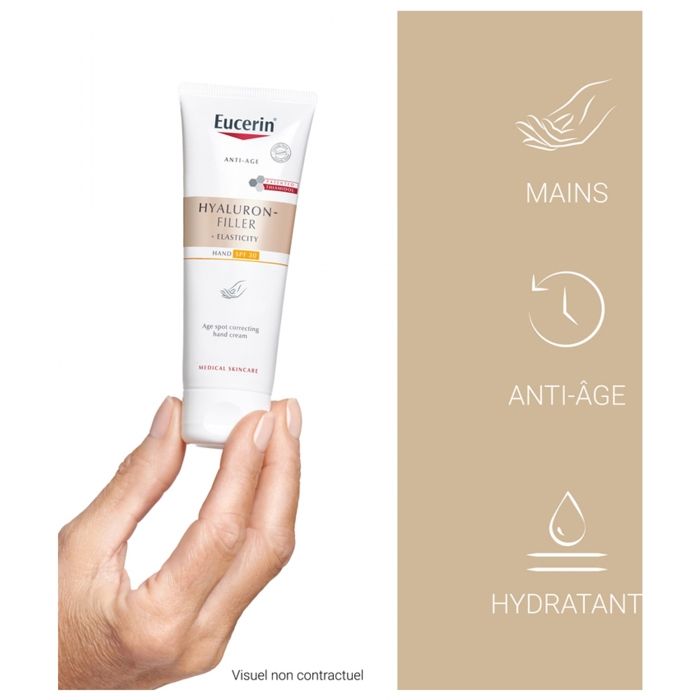 Handcreme - Eucerin - Hyaluron-Filler + Elasticity - Anti-Flecken - LSF30 - 75ml