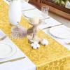 Jacquard Satin Table Runner, Light Luxury Imitation Silk, New Year Decoration.