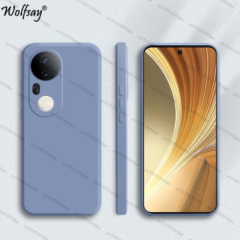 Case For Vivo T4 Ultra Case Shockproof Soft Original Liquid Silicone Back Case For Vivo T4 Ultra Cover For Vivo T4 Ultra Funda
